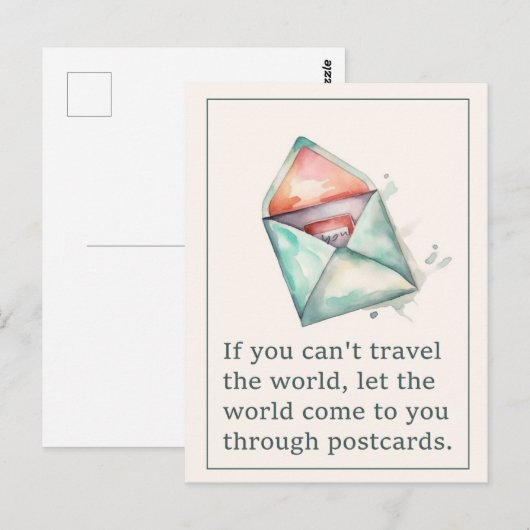 Briefkaart Quote | Postkruising (Voorkant / Achterkant)