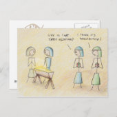 briefkaart "Radioactieve Jezus" (Voorkant / Achterkant)