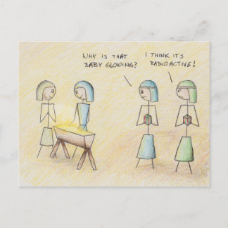 briefkaart "Radioactieve Jezus"