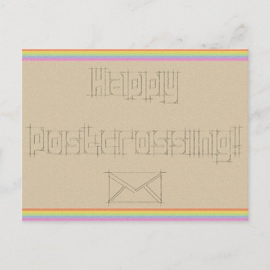 Briefkaart "Rainbow Scribble" (Voorkant)