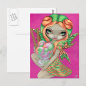 briefkaart "Rainbow Sherbet Fairy" (Voorkant / Achterkant)