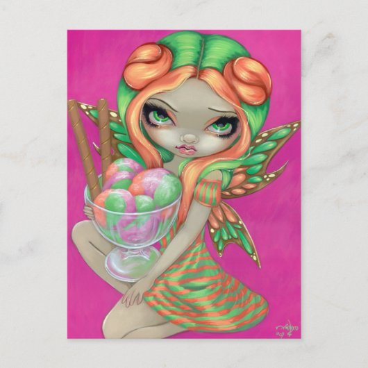 briefkaart "Rainbow Sherbet Fairy" (Voorkant)