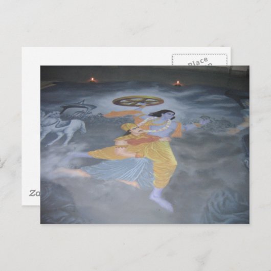 Briefkaart, Rangoli, IIT KGP, Diwali Briefkaart (Voorkant / Achterkant)