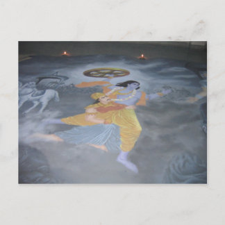 Briefkaart, Rangoli, IIT KGP, Diwali Briefkaart