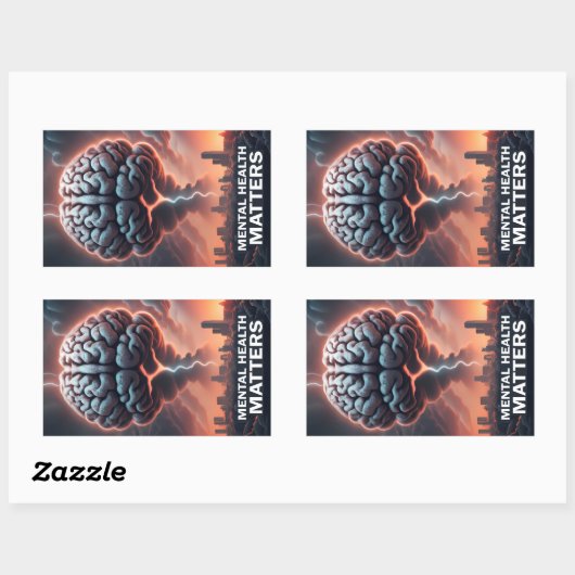 Briefkaart Rechthoekige Sticker (Vel)