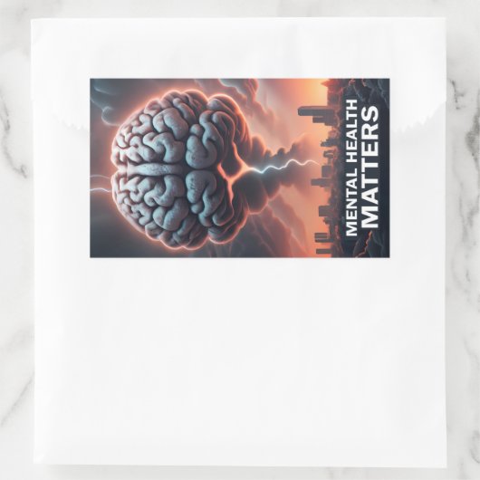 Briefkaart Rechthoekige Sticker (Tas)