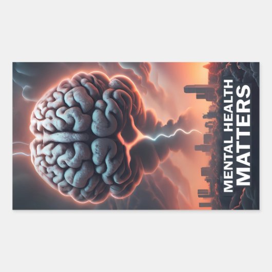 Briefkaart Rechthoekige Sticker (Voorkant)