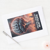 Briefkaart Rechthoekige Sticker (Envelop)