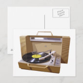 Briefkaart Record Player (Voorkant / Achterkant)