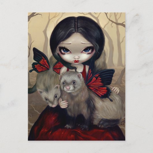 briefkaart "Red Butterfly" (Voorkant)