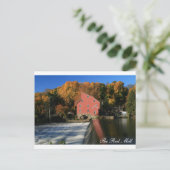 Briefkaart Red Mill herfst II (Staand voorkant)