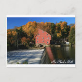 Briefkaart Red Mill herfst II (Voorkant)