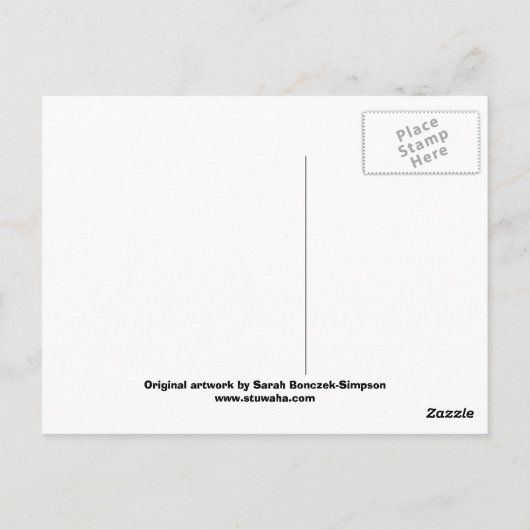 Briefkaart Red Panda (Achterkant)