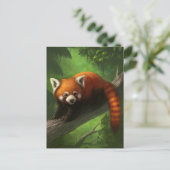 Briefkaart Red Panda (Staand voorkant)