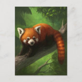Briefkaart Red Panda (Voorkant)