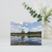Briefkaart - Reflectie van het Muskoka-meer (Staand voorkant)