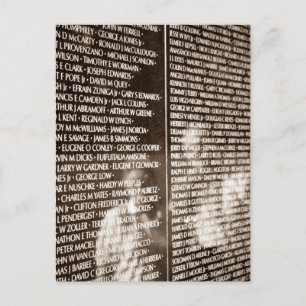Briefkaart Reflectie Vietnam Herdenkingsmuur