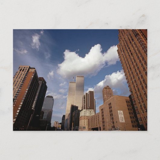 Briefkaart Reflection Afbeelding van WTC Twin Towe (Voorkant)