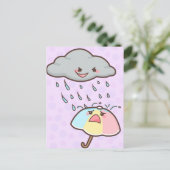 Briefkaart Regen Hurts (Staand voorkant)