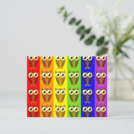 Briefkaart regenboogbezit (Staand voorkant)