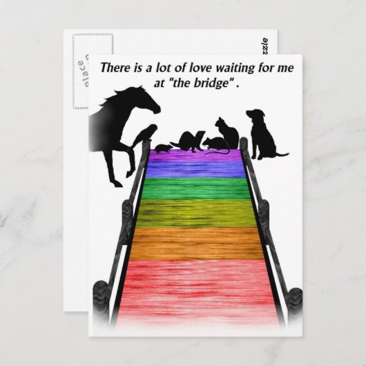 Briefkaart regenboogbrug (Voorkant / Achterkant)