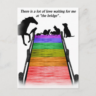 Briefkaart regenboogbrug
