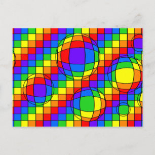 Briefkaart regenboogbuien