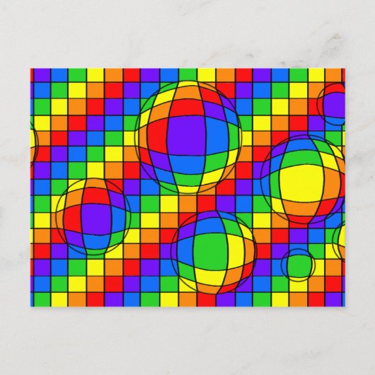 Briefkaart regenboogbuien (Voorkant)