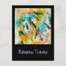 Briefkaart regenboogsporen van Janz