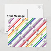 Briefkaart regenboogtandenborstels (Voorkant / Achterkant)