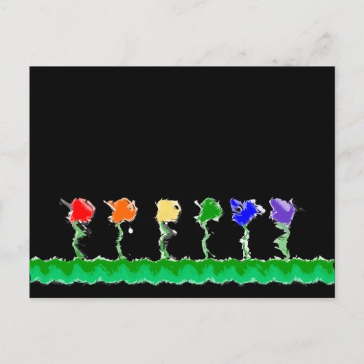 Briefkaart regenboogventilator (Voorkant)