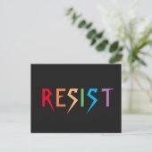 Briefkaart regenboogweerstand (Staand voorkant)