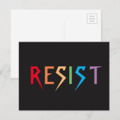 Briefkaart regenboogweerstand (Voorkant / Achterkant)