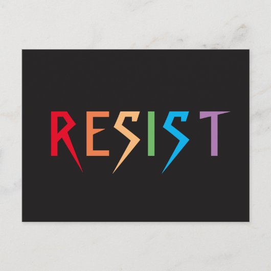 Briefkaart regenboogweerstand (Voorkant)