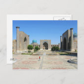 Briefkaart Registan in Samarkand, Oezbekistan (Voorkant / Achterkant)