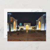 Briefkaart Registan, Samarkand, Oezbekistan (Voorkant / Achterkant)