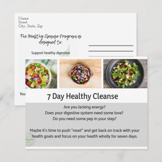 Briefkaart reinigen (Voorkant / Achterkant)