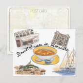 Briefkaart reisketting: Bouillabaisse in Marseille (Voorkant / Achterkant)