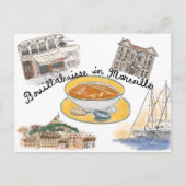 Briefkaart reisketting: Bouillabaisse in Marseille (Voorkant)