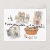 Briefkaart reisketting: Cassoulet in Carcassonne (Voorkant)