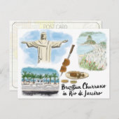 Briefkaart reisketting: Churrasco - Rio de Janeiro (Voorkant / Achterkant)