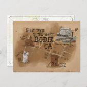 Briefkaart reisketting: Ghost Town of Bodie CA (Voorkant / Achterkant)