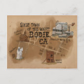 Briefkaart reisketting: Ghost Town of Bodie CA (Voorkant)