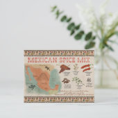 Briefkaart reisketting: Mexicaanse specerijmix (Staand voorkant)