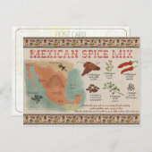 Briefkaart reisketting: Mexicaanse specerijmix (Voorkant / Achterkant)