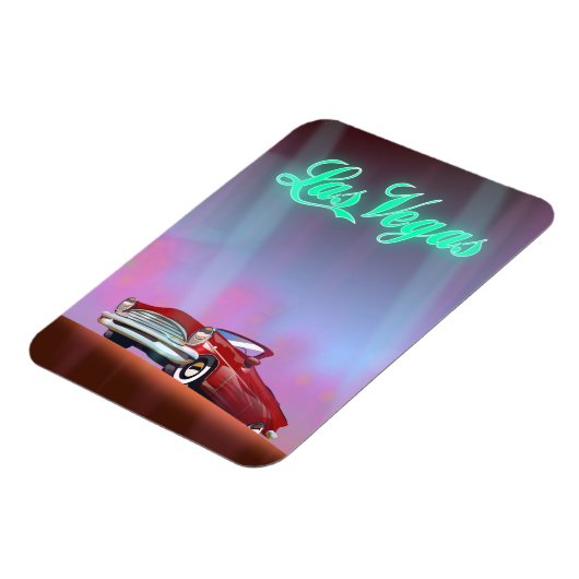 Briefkaart reisposter Las Vegas Magneet (Linkerzijde)