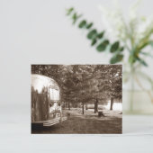 Briefkaart  reistraintravelkampeerreis (Staand voorkant)