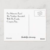 Briefkaart  reistraintravelkampeerreis (Achterkant)