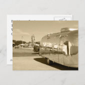 Briefkaart  reistraintravelkampeerreis (Voorkant / Achterkant)