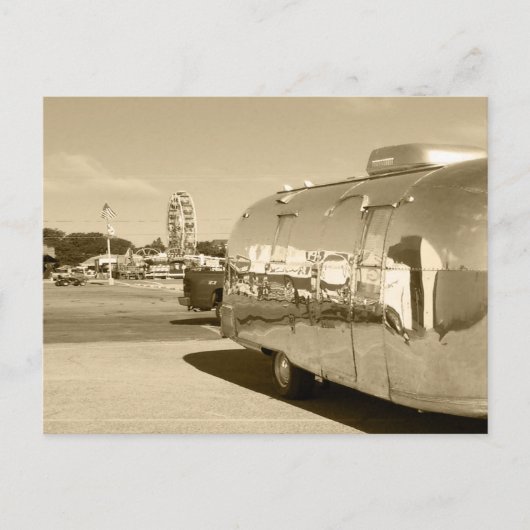 Briefkaart  reistraintravelkampeerreis (Voorkant)